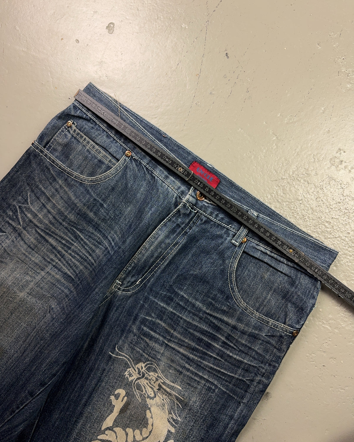 2000's Japanese Baggy Jeans *rare 36x32 (XL)