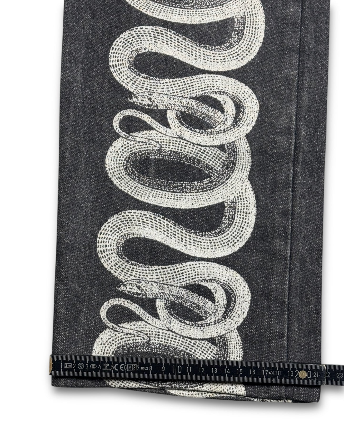 2000's Straight/Baggy Snake Design Jeans *rare 30x28 (M)