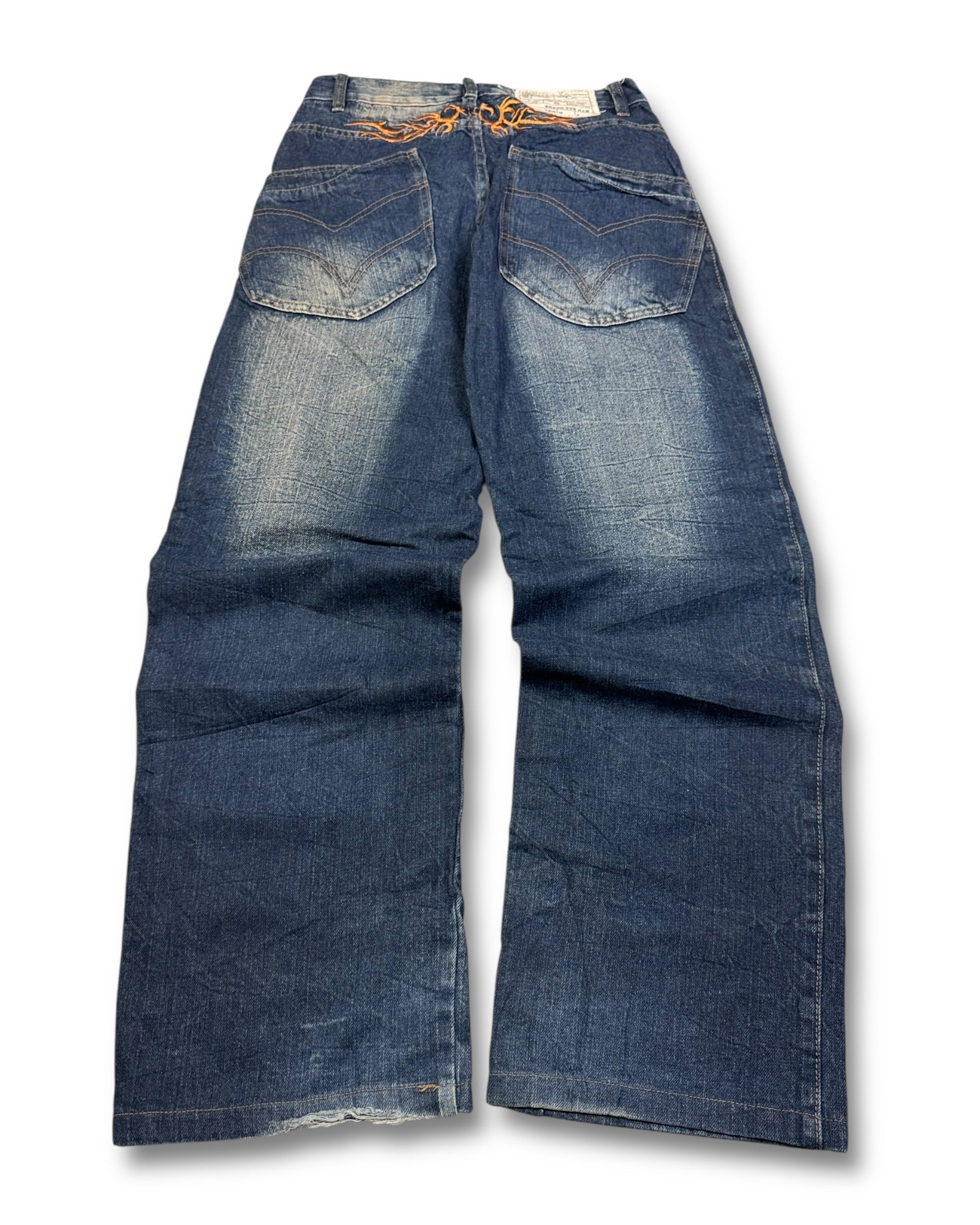 2000's Seng Yue Han Baggy Japanese Oni Jeans *rare 28x30 (S)