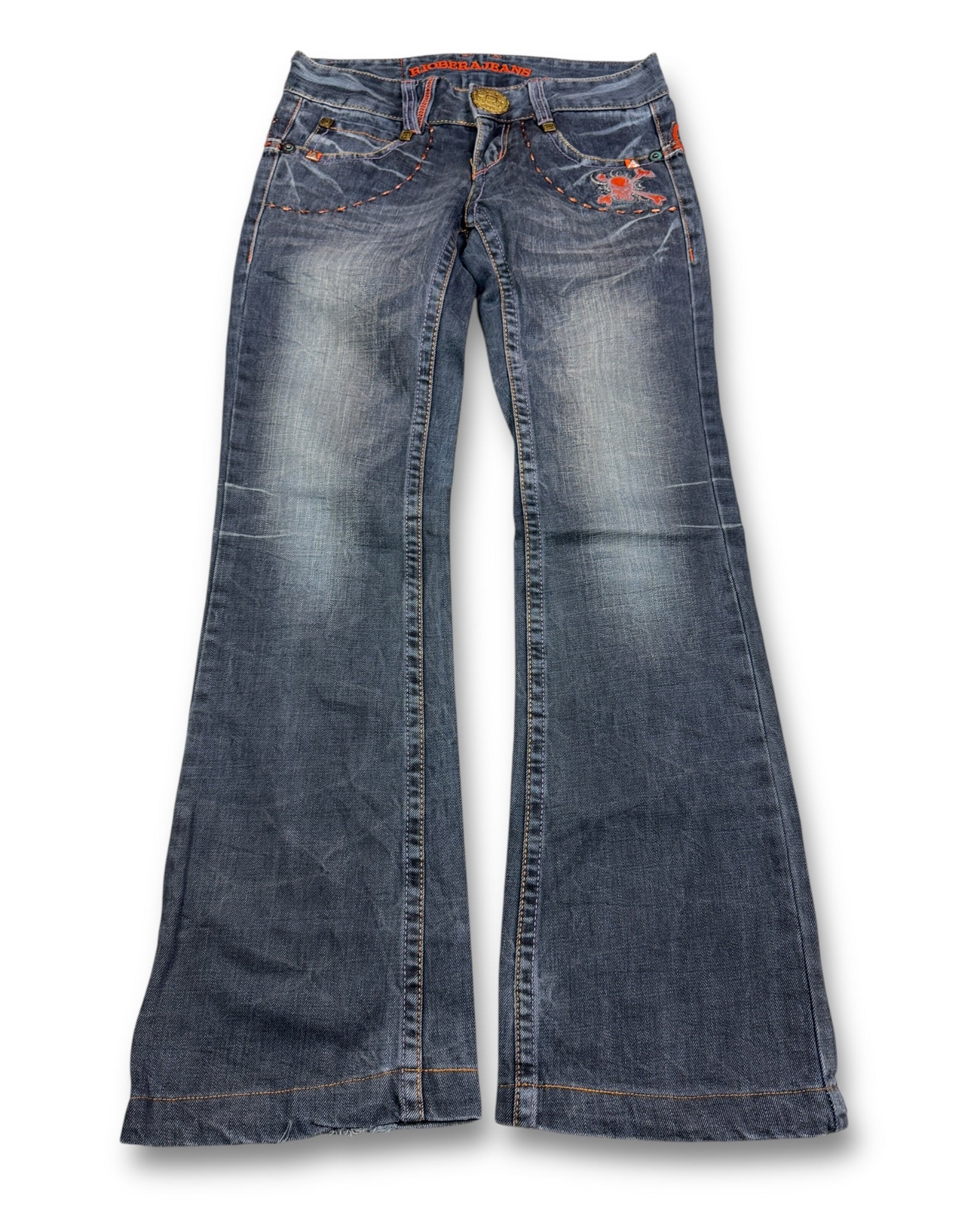 2000's Riobera Low Waist/Bootcut Japanese Archive Jeans Women's *very rare 28x28 (S)