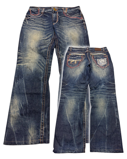 2000‘s J950 Japanese Archive Baggy/Straight Jeans *very rare 32x30