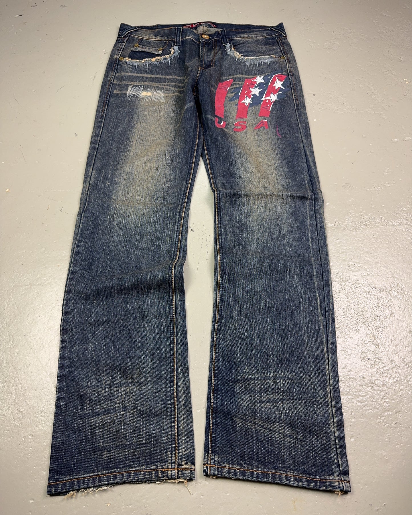 2000's BBreakers Korean Archive Straight/Baggy Jeans *rare 36x34 (XL)