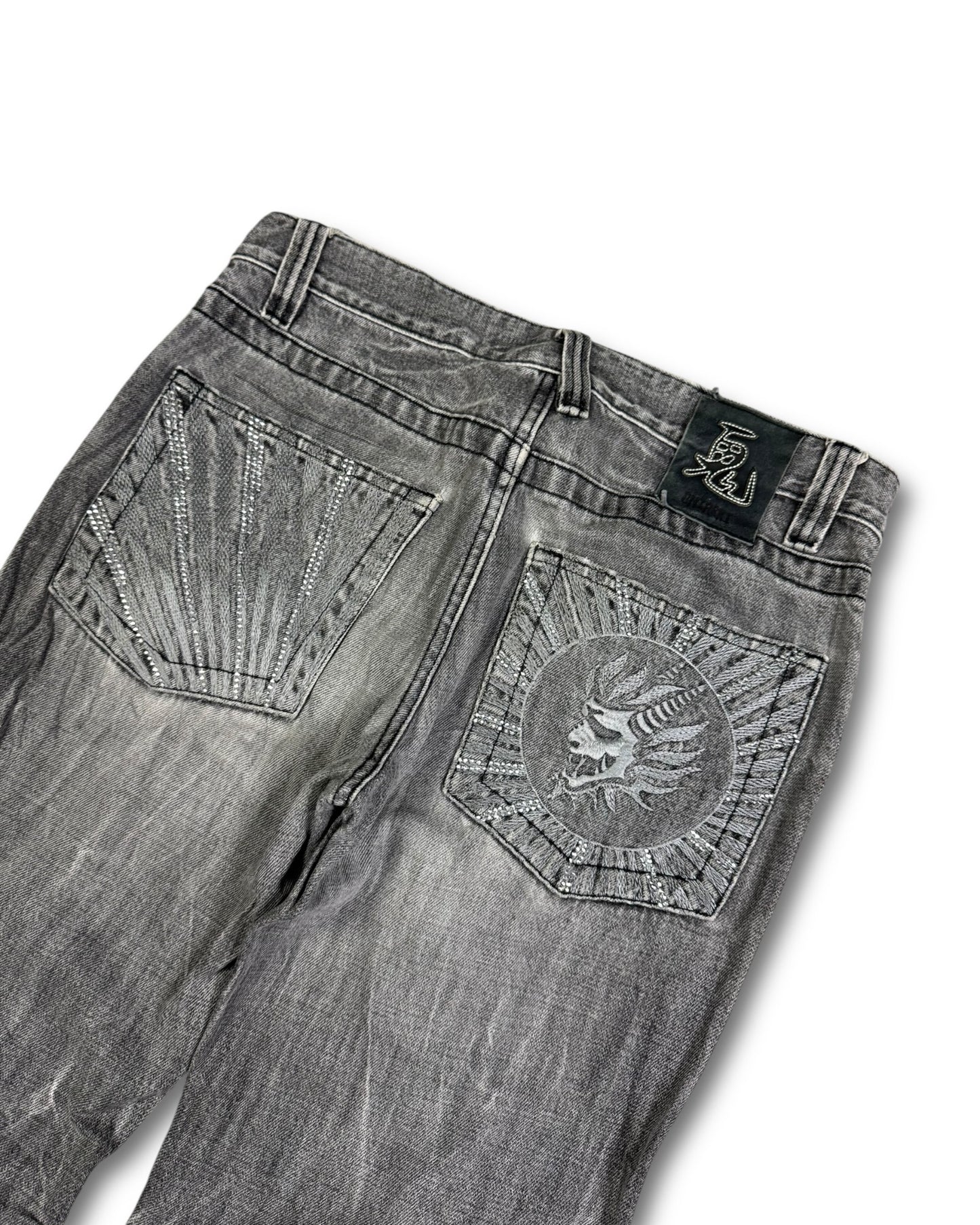 2000's Oniarai Straight/Baggy Japanese Jeans *very rare 32x32 (M)