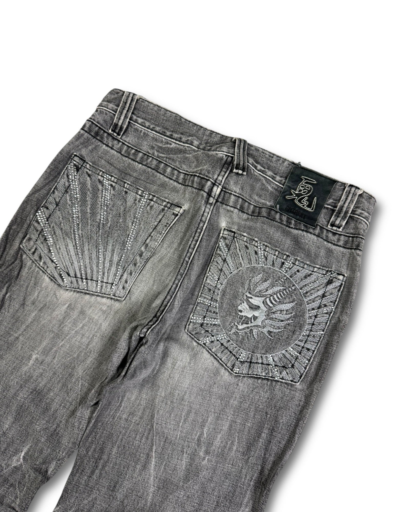 2000's Oniarai Straight/Baggy Japanese Jeans *very rare 32x32 (M)