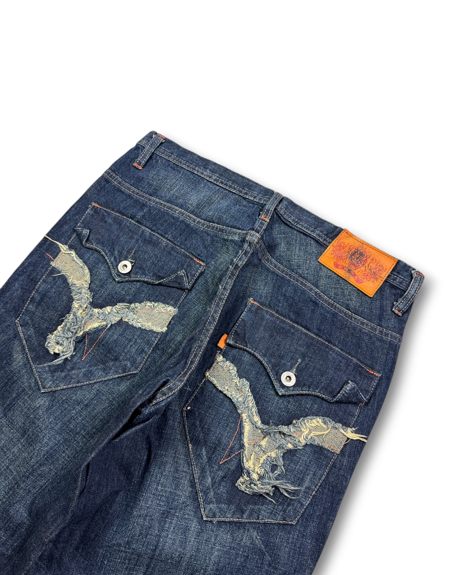 2000's Oni Straight/Baggy Japanese Jeans *very rare 32x32 (M)