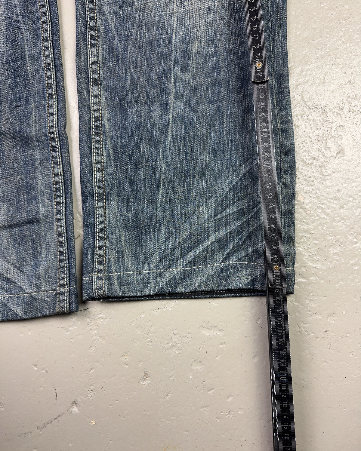 2000's Skull Japanese Baggy Jeans *rare 34x30 (L)