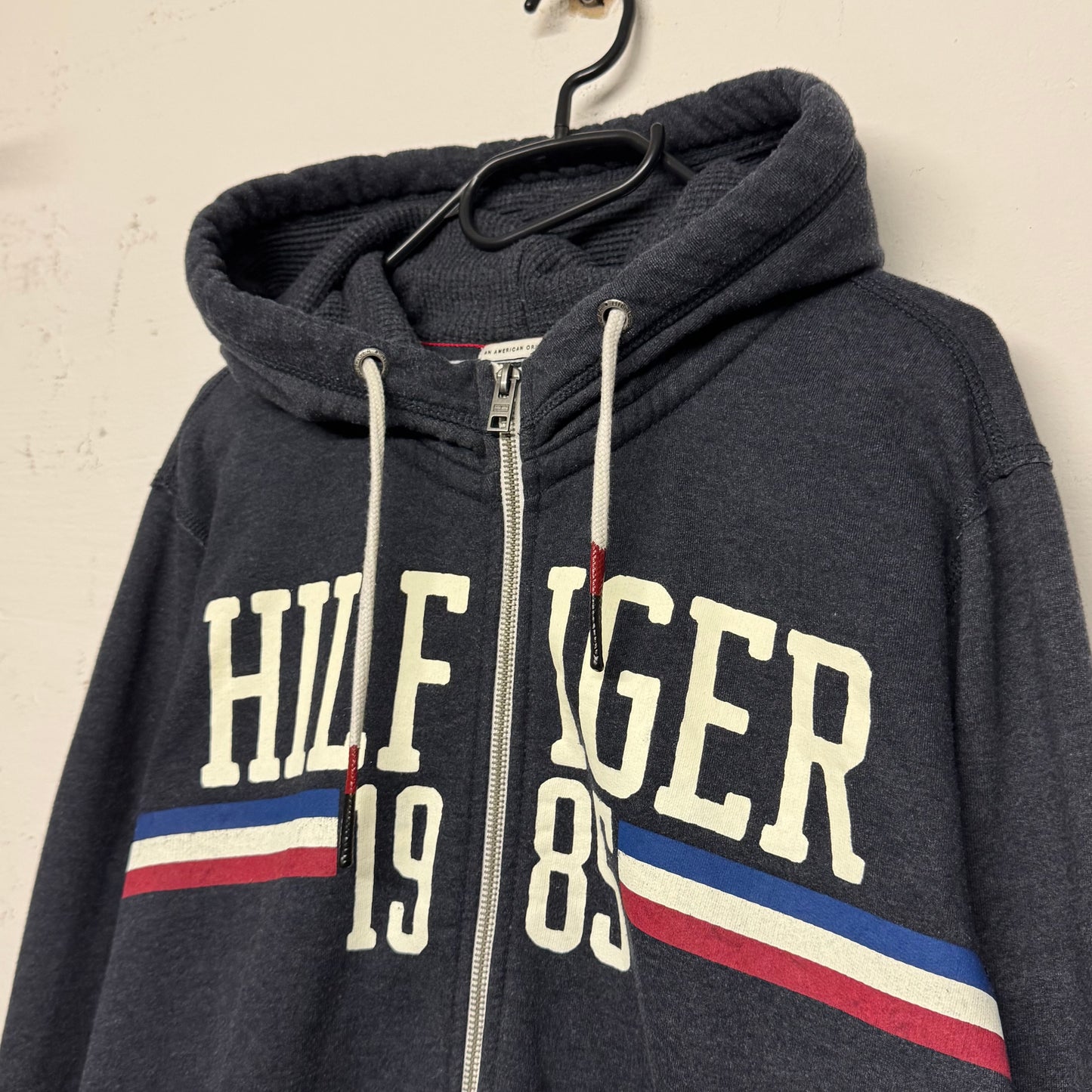 Y2K Tommy Hilfiger Zip Hoodie (XL)