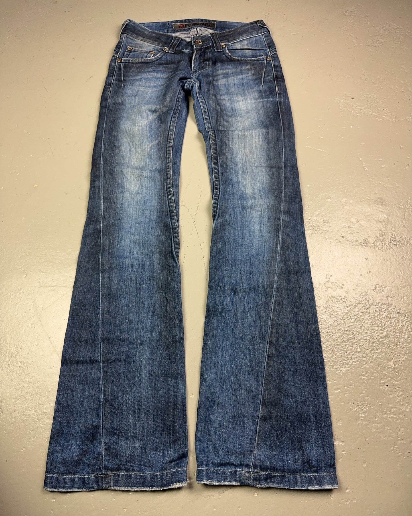 2000's Drive Korean Archive Low Waist/Bootcut Jeans Women's *very rare 28x32 (S)