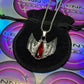 Winged Blood Stone Stainless Steel Necklace