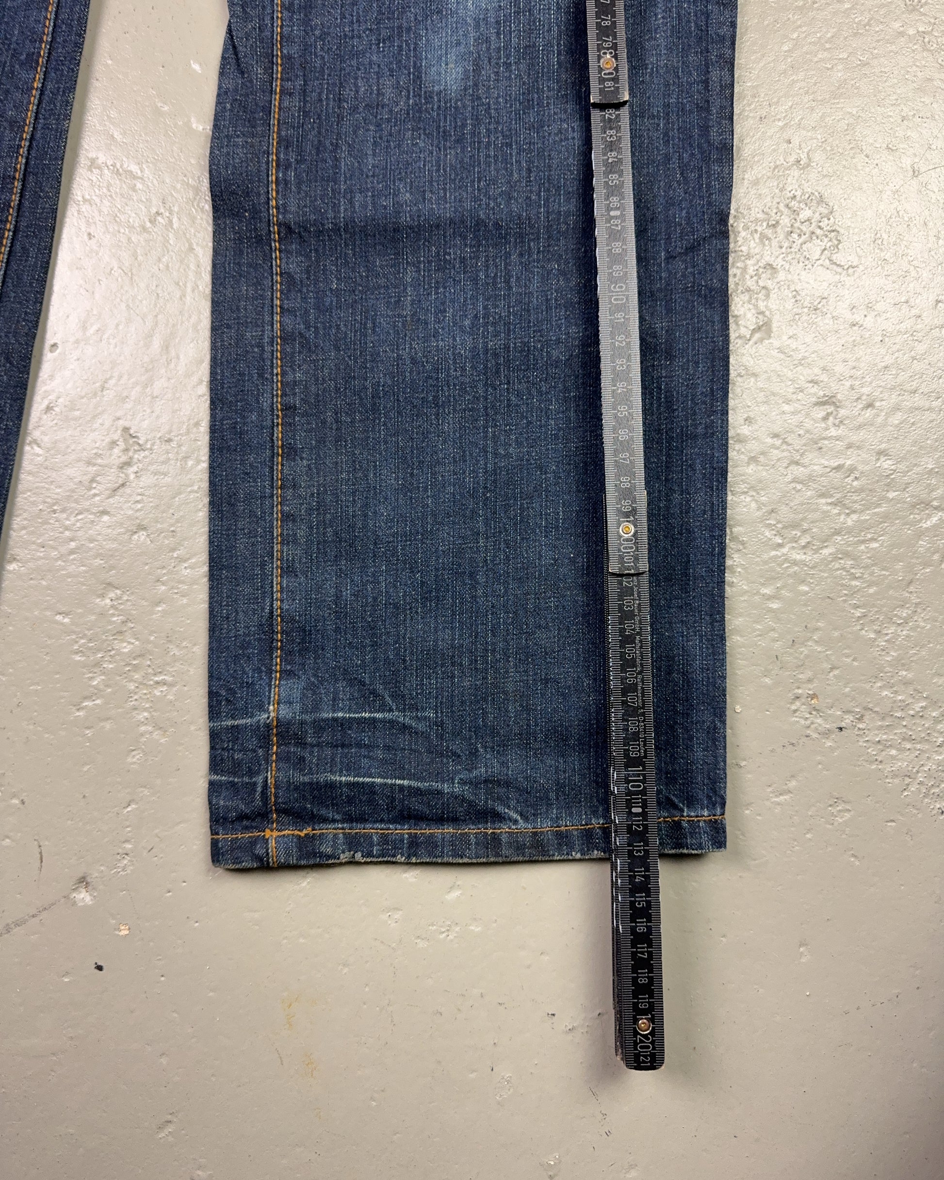 2000's Oniarai Japanese Straight/Baggy Jeans *rare 32x34 (M)