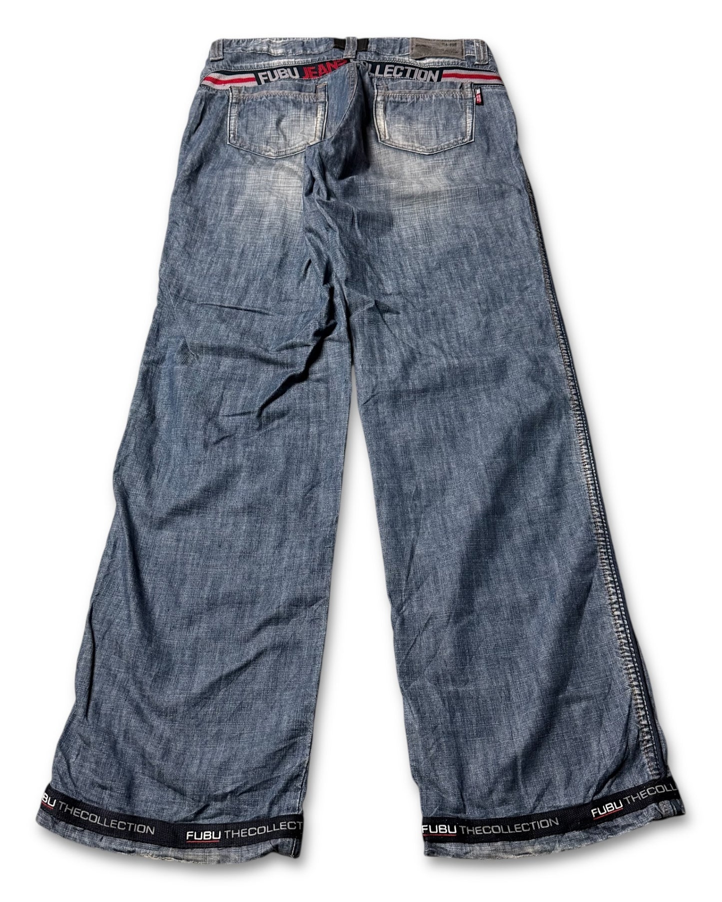 2000‘s Fubu Hip Hop Baggy Jeans made in Korea *rare 30x32