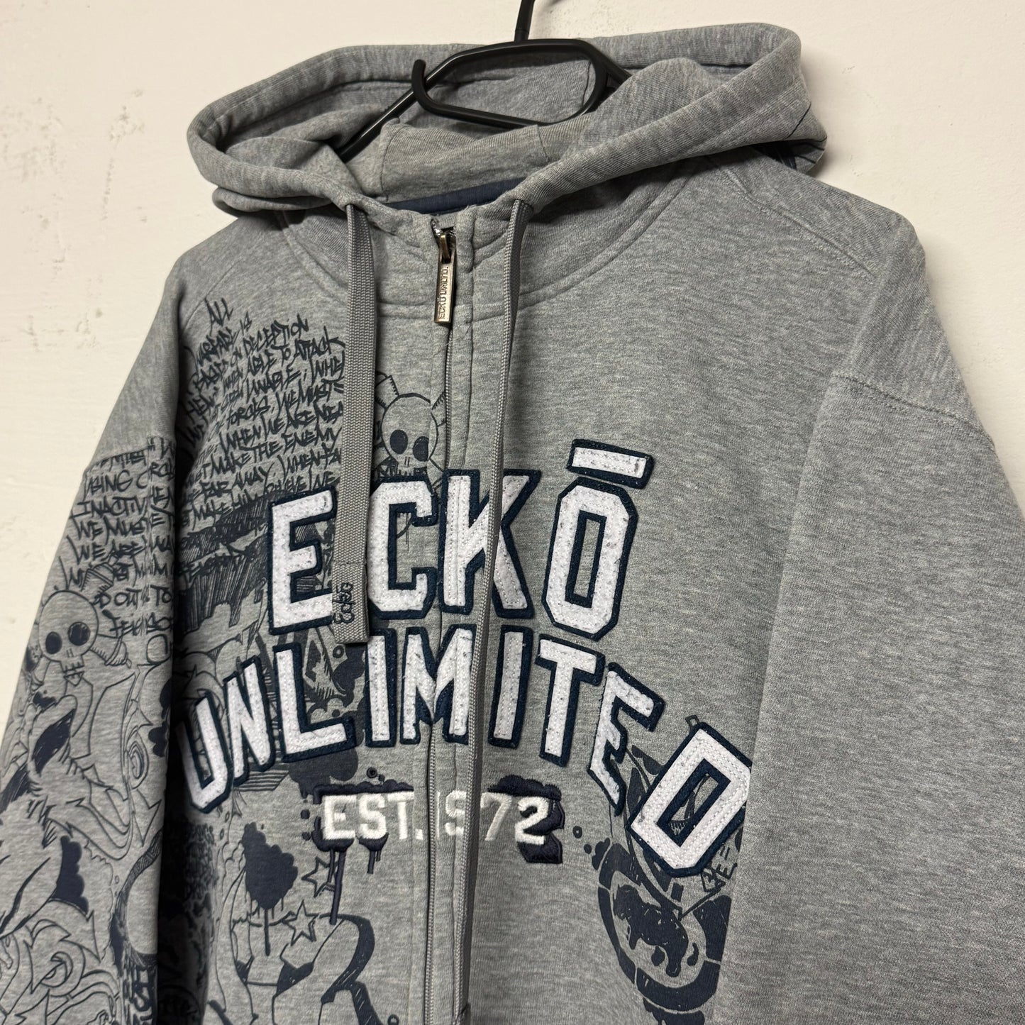 00‘s ECKŌ Unltd. Zip Hoodie Y2K/Vintage *sehr selten (XL)