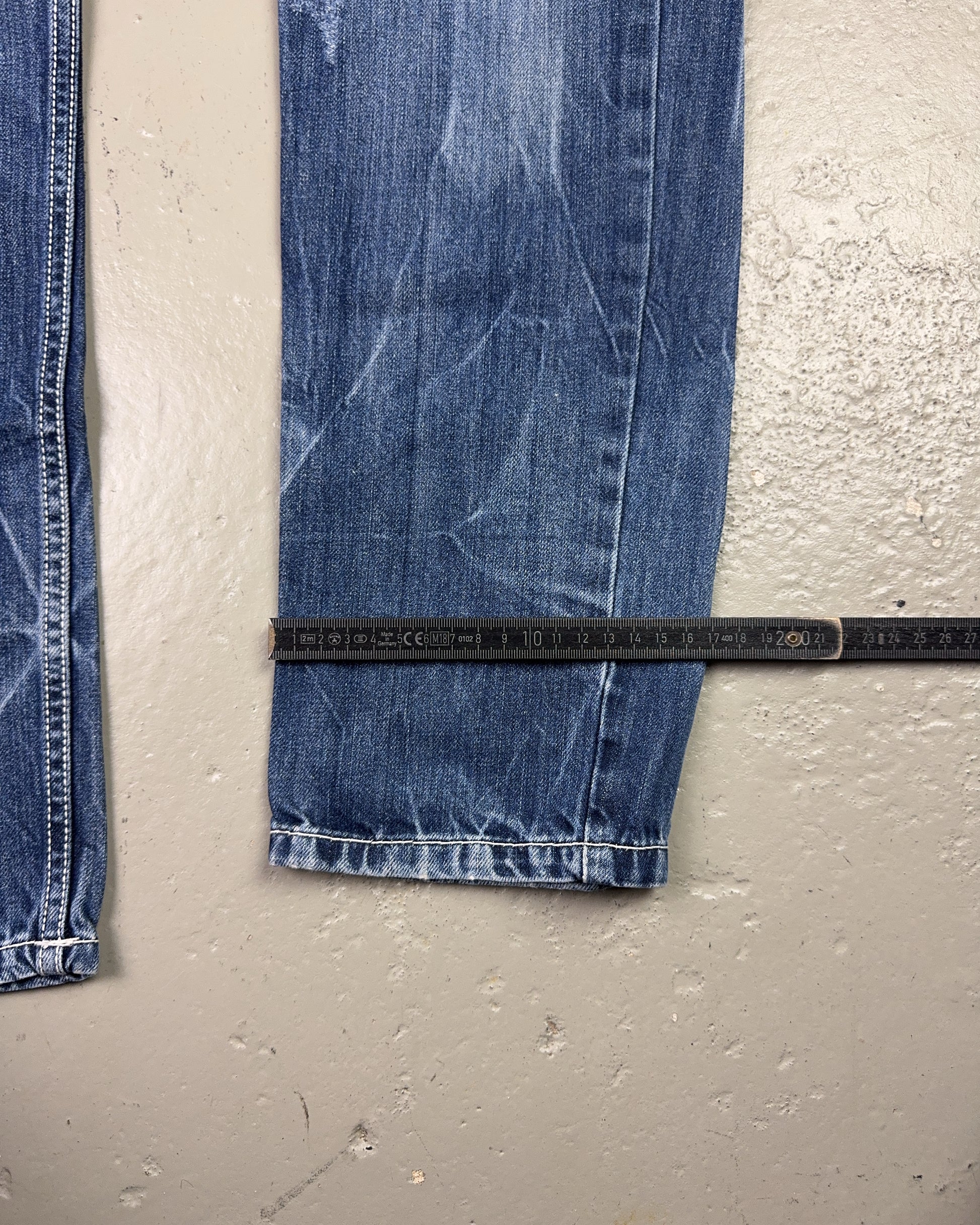 2000's Green Horse Japanese Slim/Straight Jeans *rare 33x30 (M)