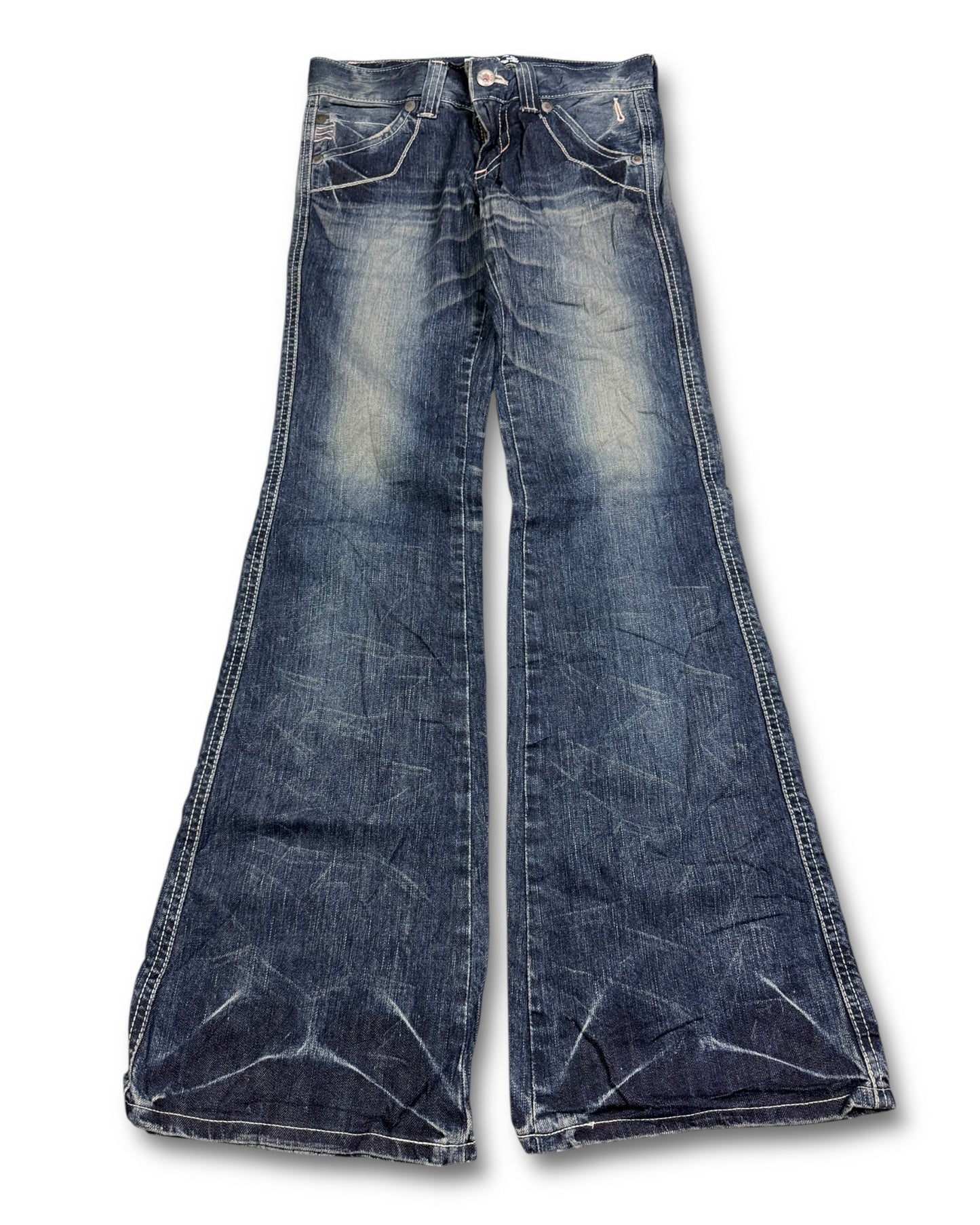 2000's Edwin Low Waist/Bootcut Japanese Jeans Women's *very rare 28x30 (S)