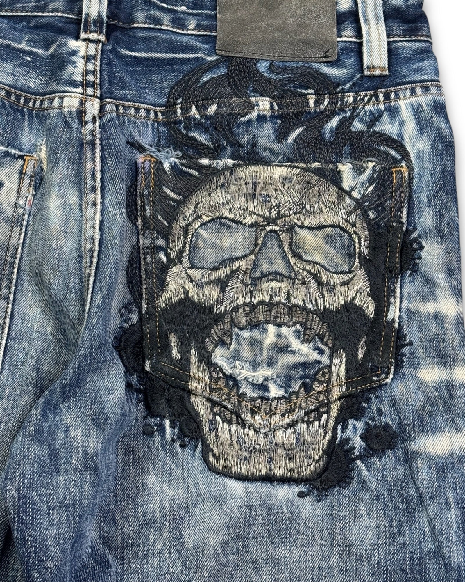 2000's Big Train Japanese Archive Baggy/Straight Jeans *extremely rare 32x32 (M)