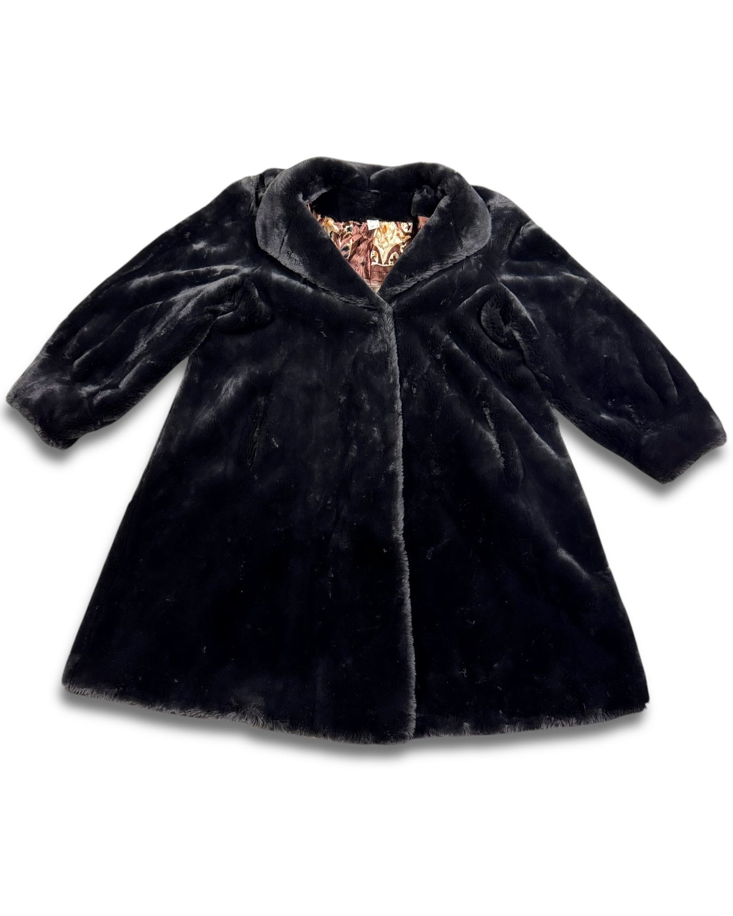 1990‘s Faux Fur Coat Women‘s *rare (L)