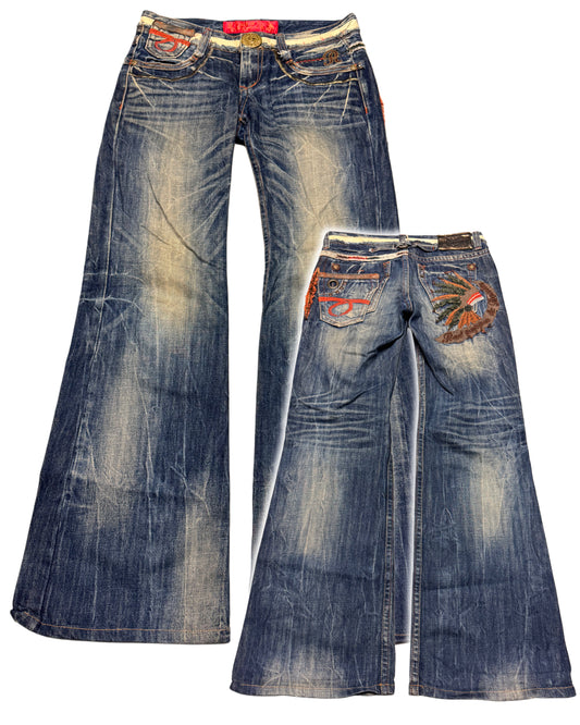 2000‘s Red Pepper 1of1 Japanese Flared/Low Waist Jeans Women‘s *extrem selten (M)