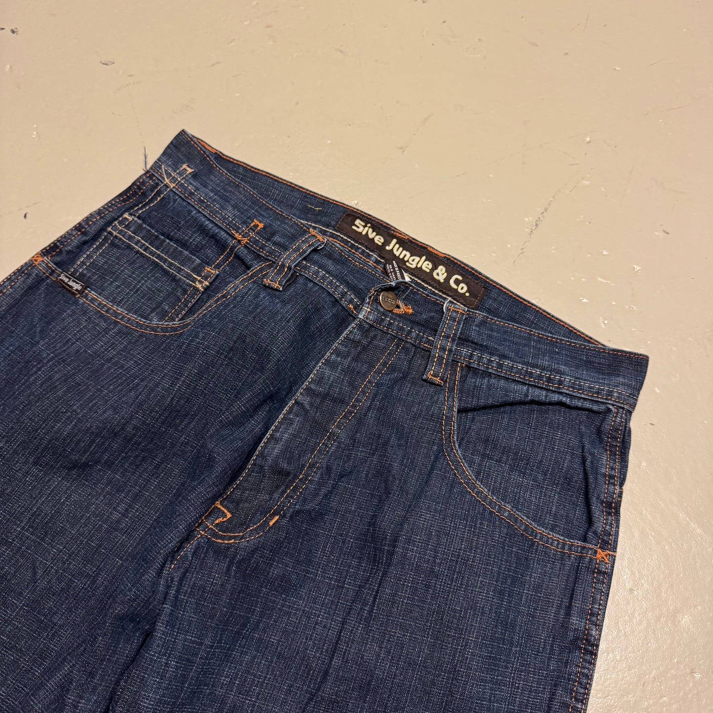 2000‘s 5ive Jungle & co Hip Hop Baggy Jeans *very rare 32x32