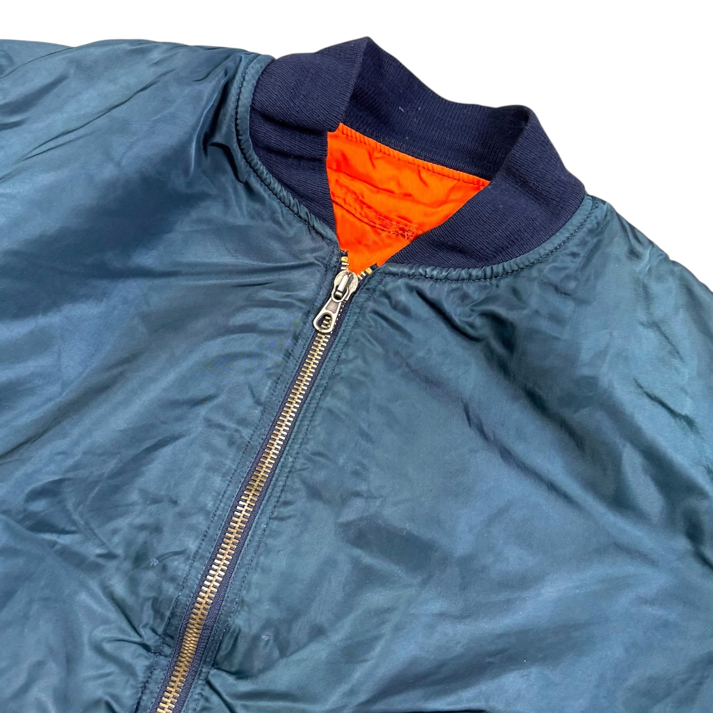 1990‘s Alpha Industries Nylon Bomber Jacket made in U.S.A *very rare (XXL)