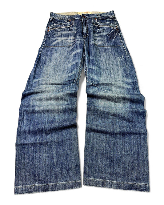 2000's Lapmi Japanese Baggy Jeans *rare 32x32 (M)