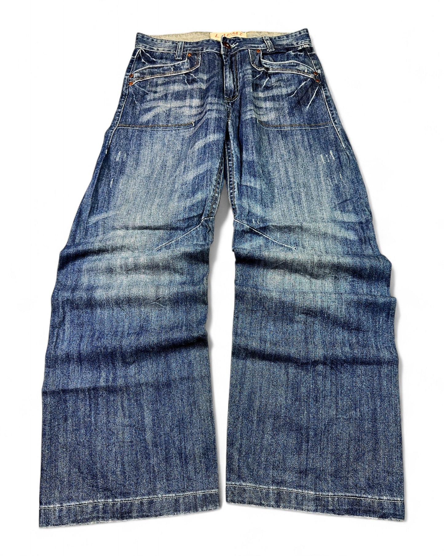 2000's Lapmi Japanese Baggy Jeans *rare 32x32 (M)