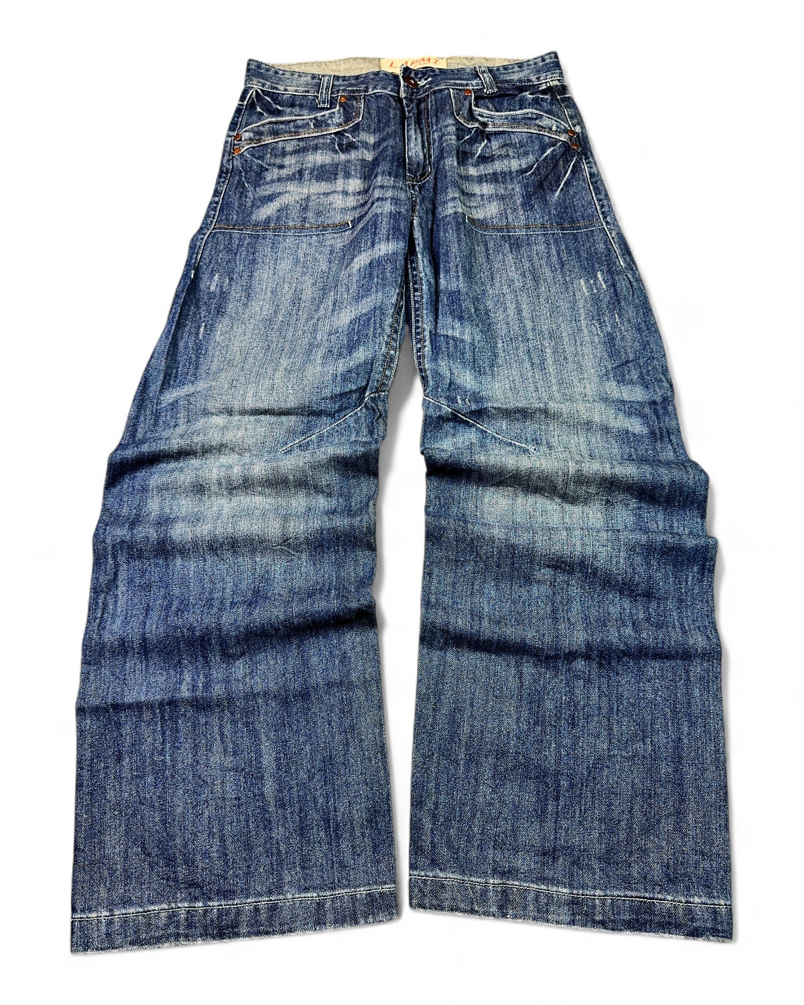 2000's Lapmi Japanese Baggy Jeans *rare 32x32 (M)