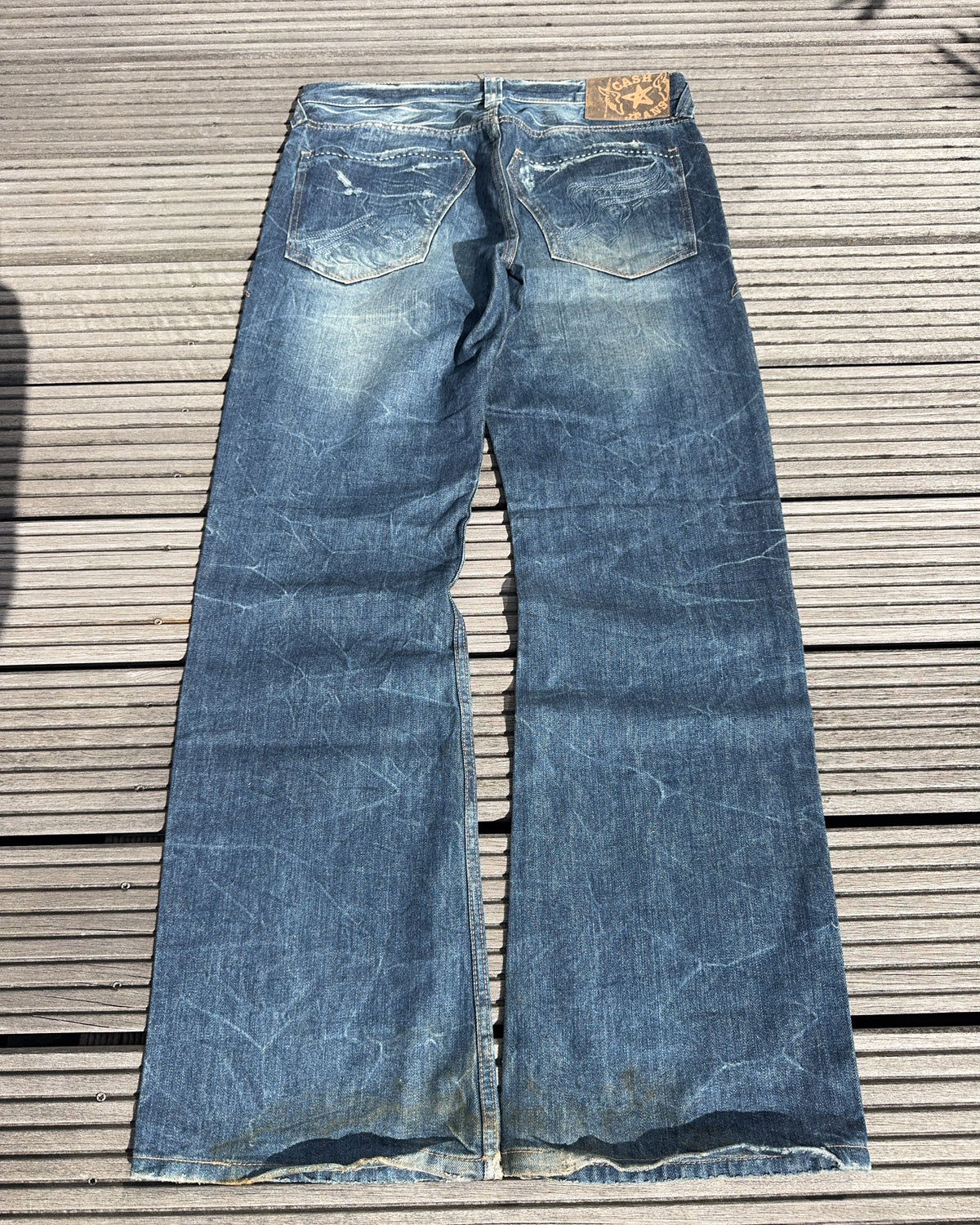 2000's Cash Japanese Archive Baggy/Bootcut Jeans *very rare 34x32 (L)