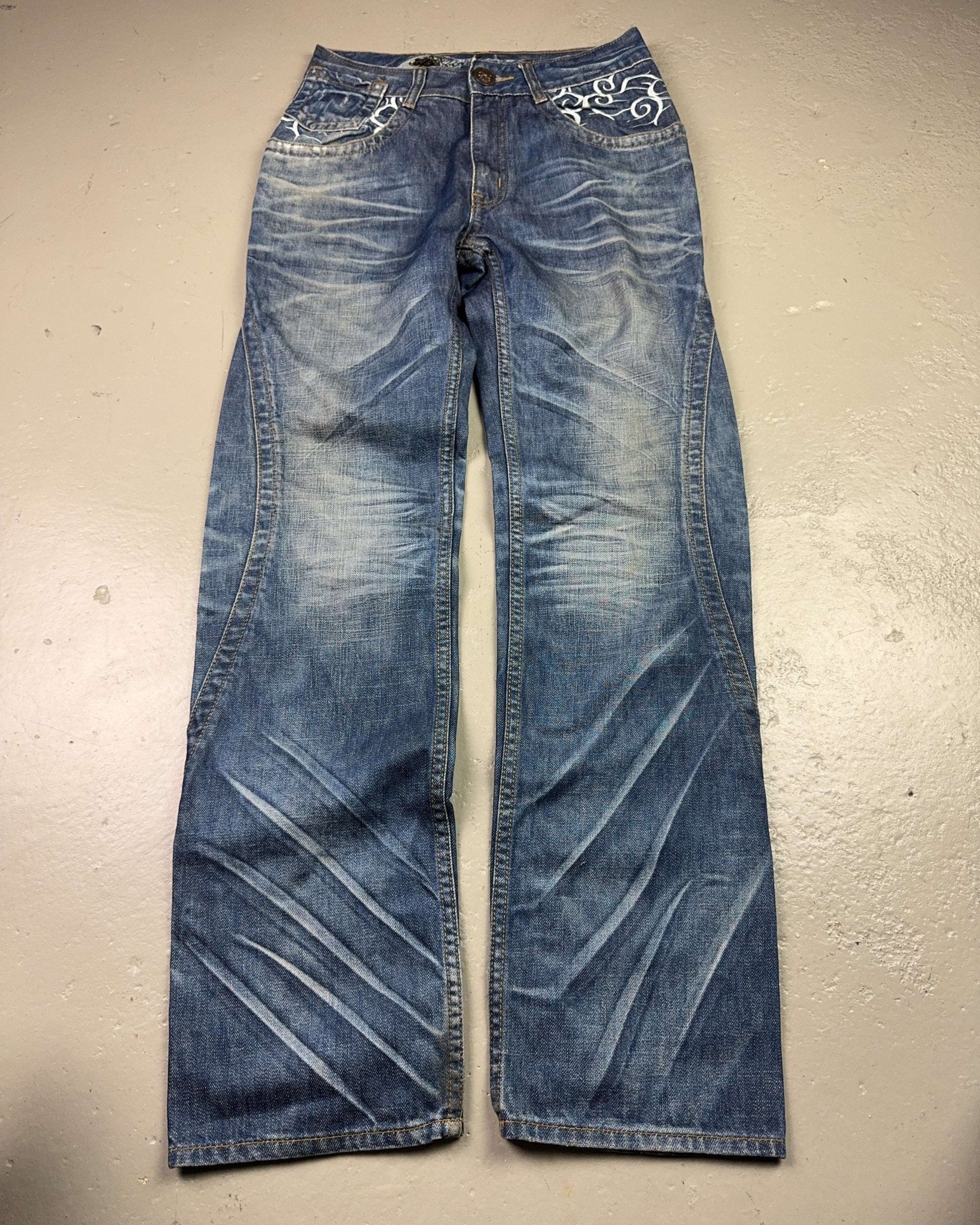 2000's Rock & Republic Japanese Archive Straight/Baggy Jeans *very rare 29x32 (S)