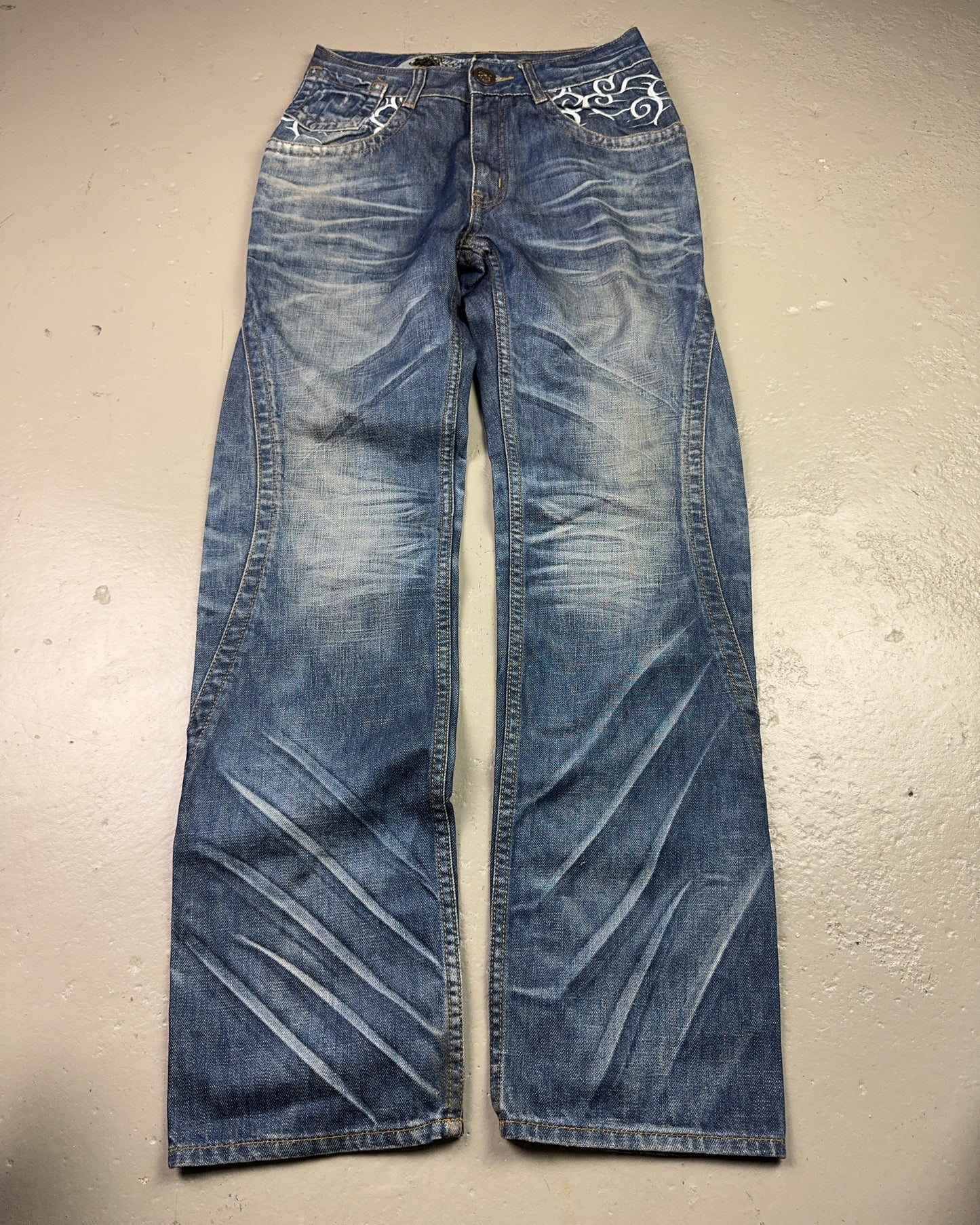 2000's Rock & Republic Japanese Archive Straight/Baggy Jeans *very rare 29x32 (S)