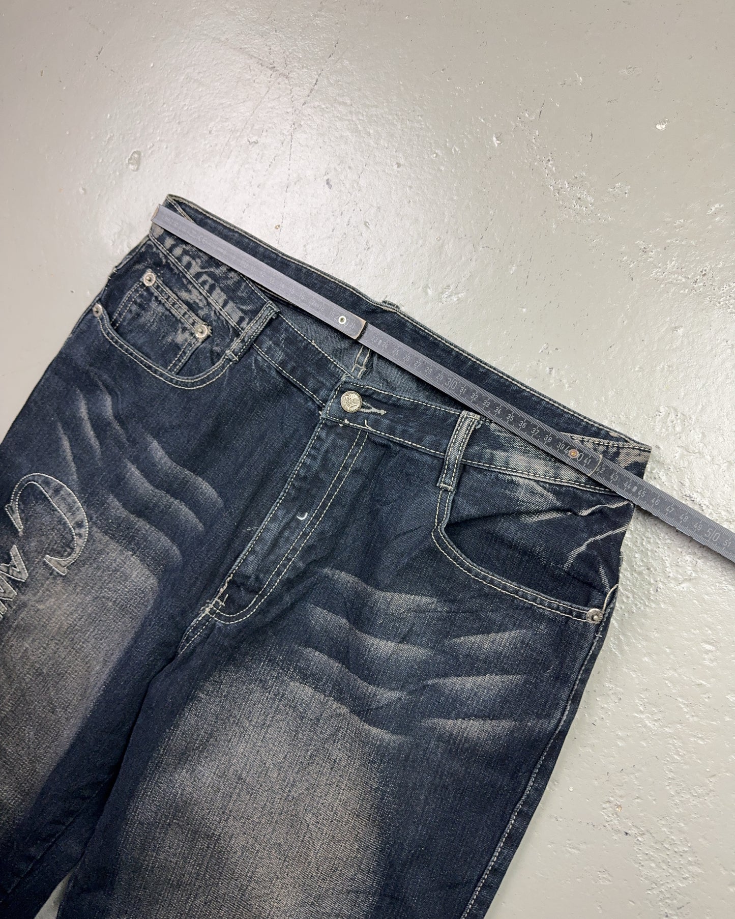 2000's Buhmaa Japanese Baggy Jeans *rare 34x34 (L)