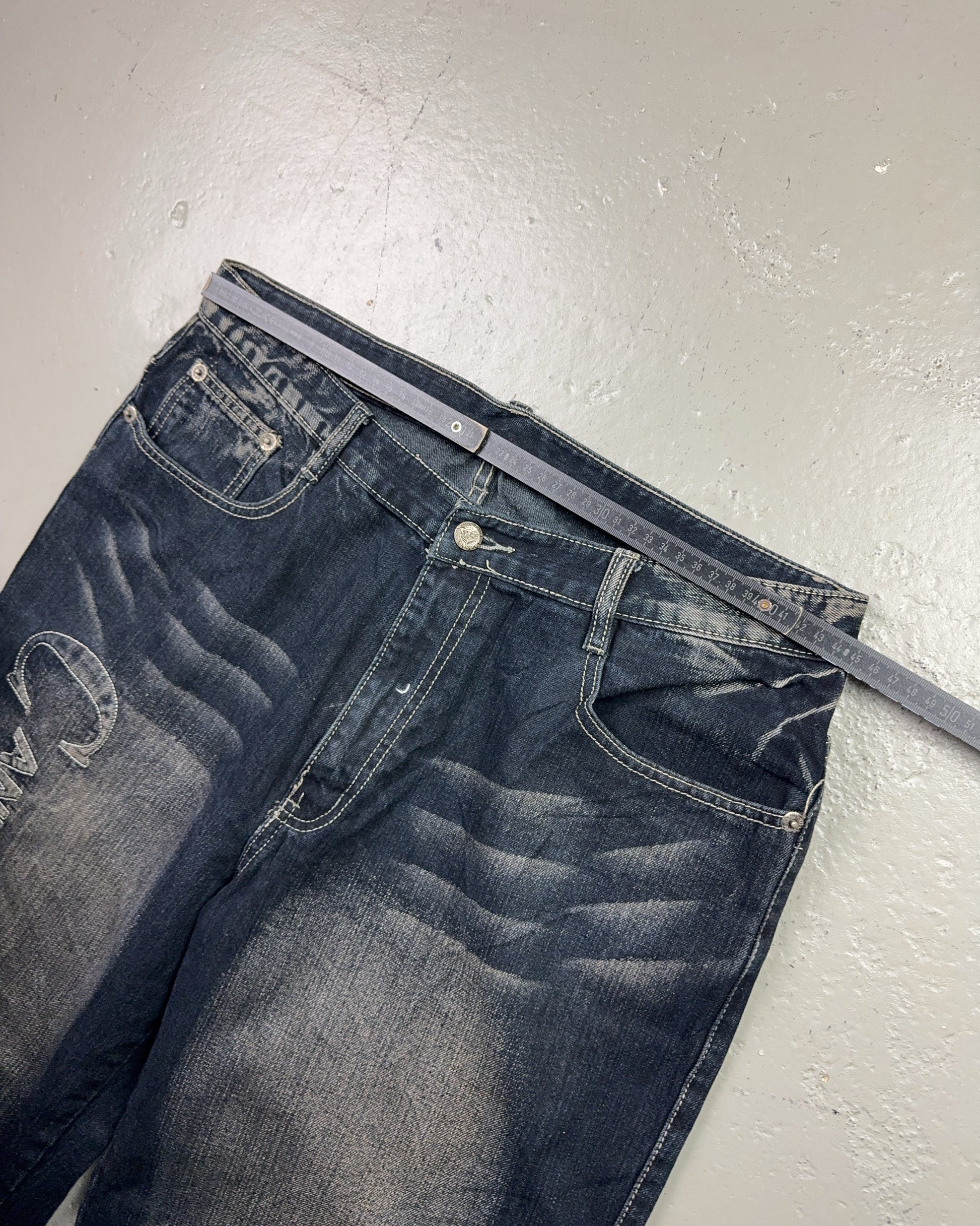 2000's Buhmaa Japanese Baggy Jeans *rare 34x34 (L)