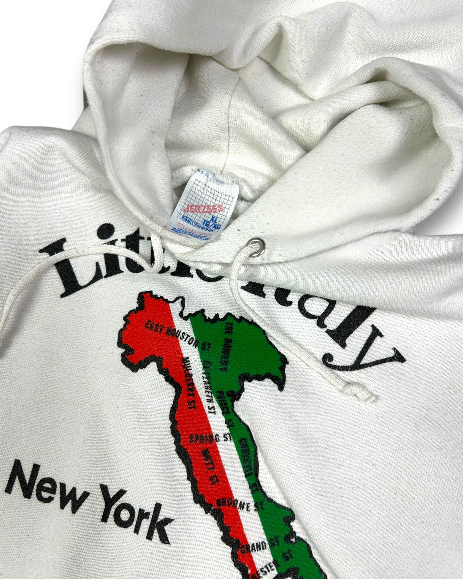 1990's Jerzees Little Italy Hoodie * (XL)
