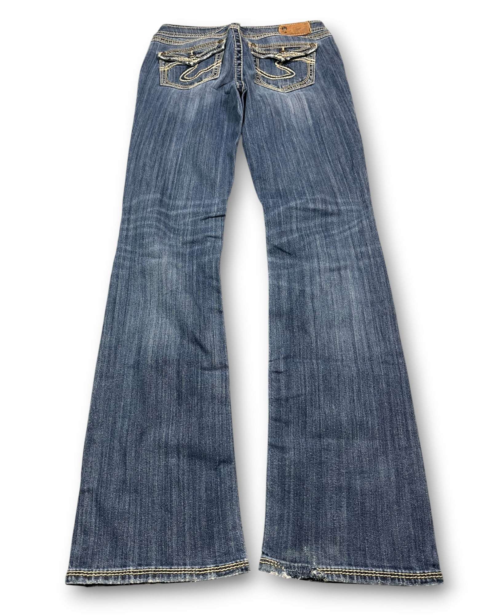 2000's Silver Low Waist/Bootcut Jeans Women's * W30 (M)