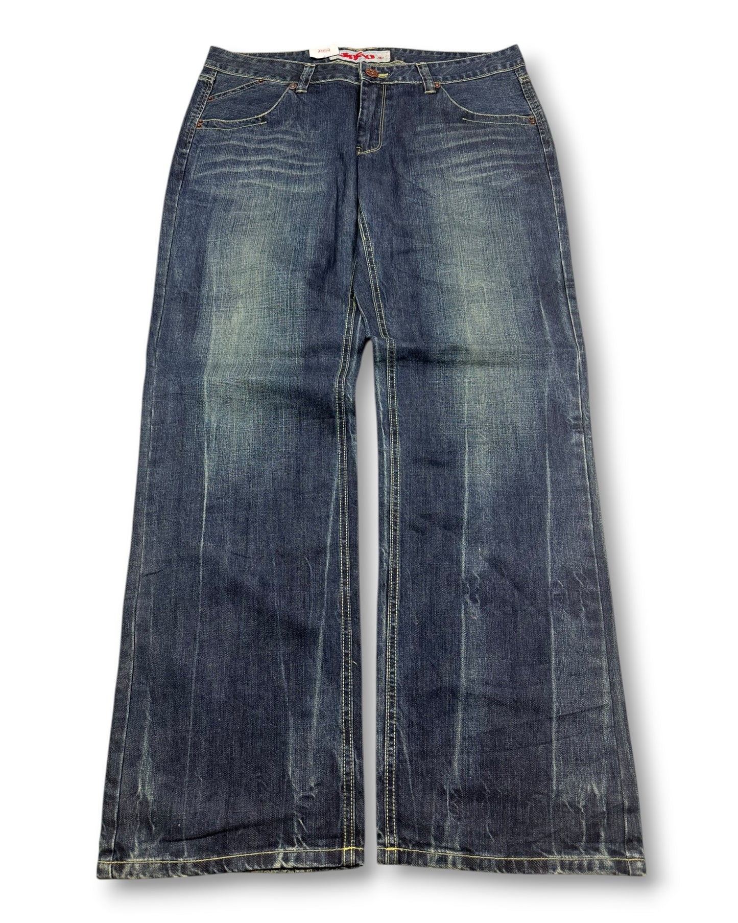 2000's J950 Baggy Deadstock Japanese Archive Jeans *very rare 38x34 (XXL)