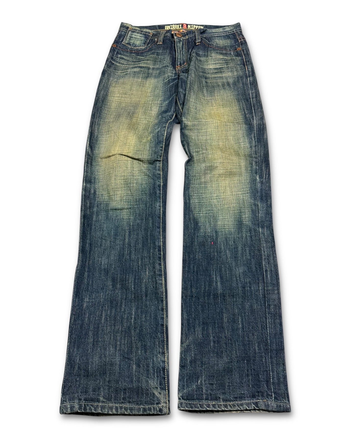2000's Oniarai Nippon Japanese Straight Jeans *very rare 30x32 (M)
