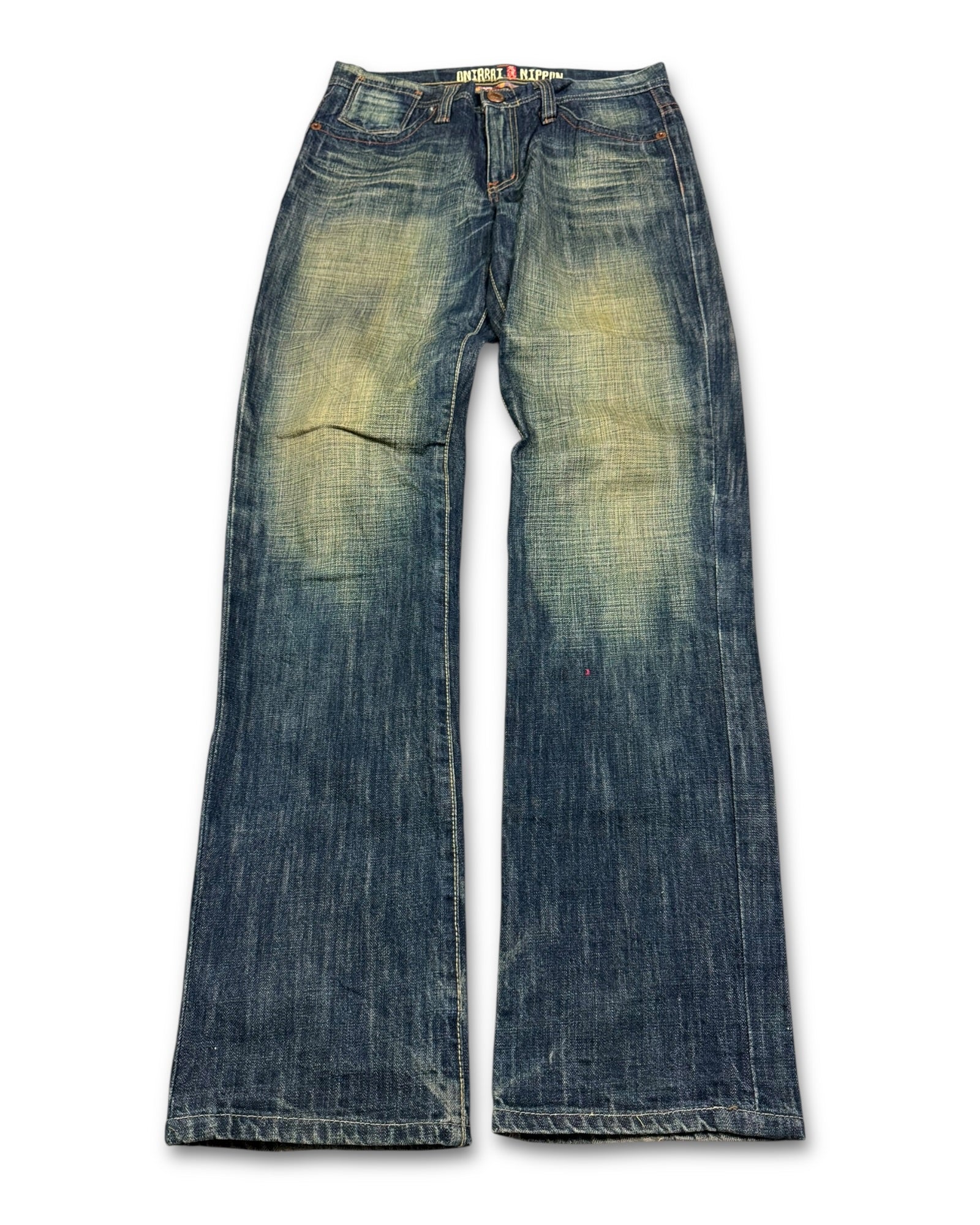 2000's Oniarai Nippon Japanese Straight Jeans *very rare 30x32 (M)