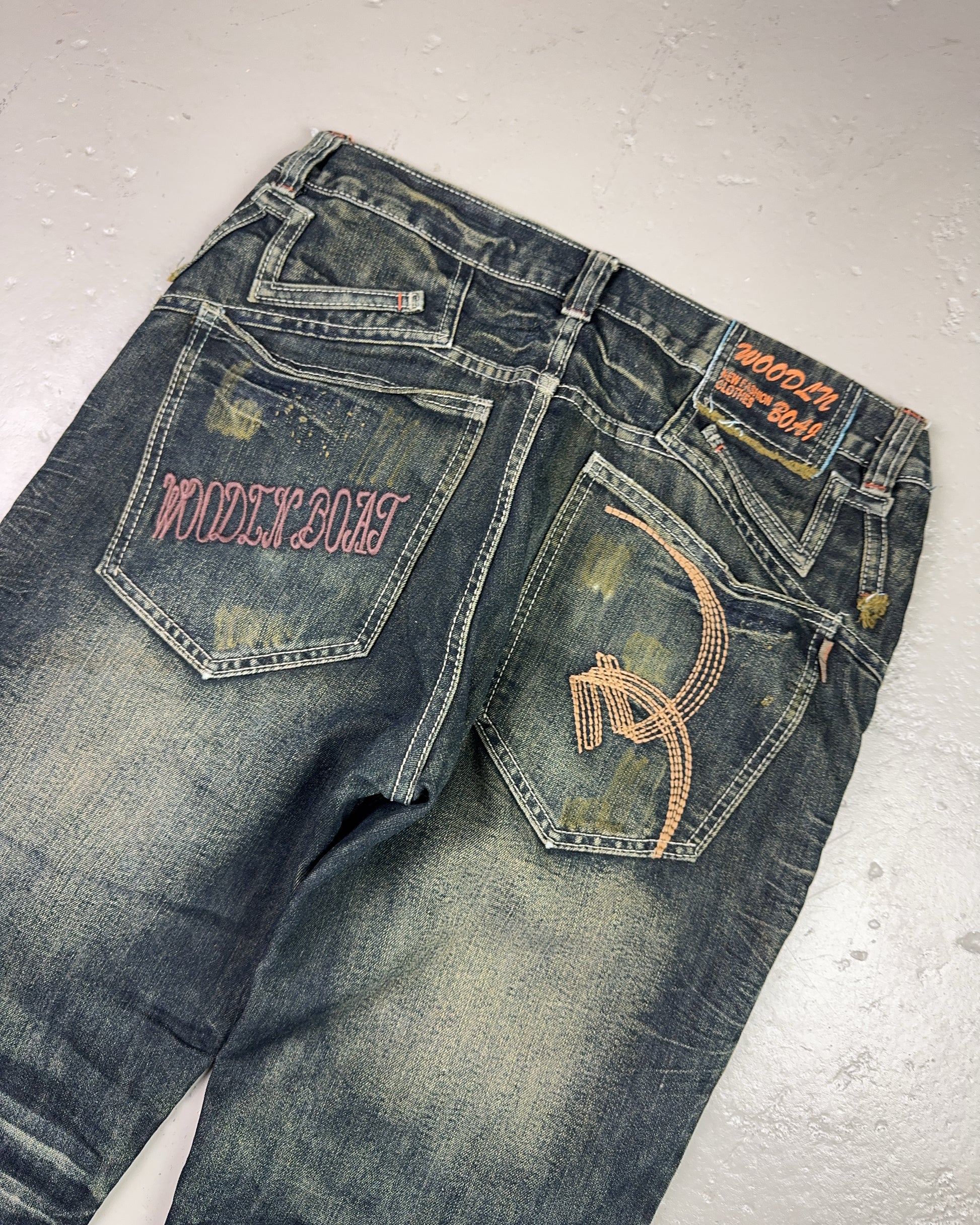 2000's Woodin' Japanese Straight/Baggy Jeans *rare 31x28 (M)