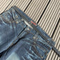 2000's Blue Subject Japanese Archive Baggy Jeans *very rare 34x34 (L)