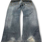 2000's Tough Jeansmith Straight/Baggy Japanese Jeans *rare 38x30 (XXL)