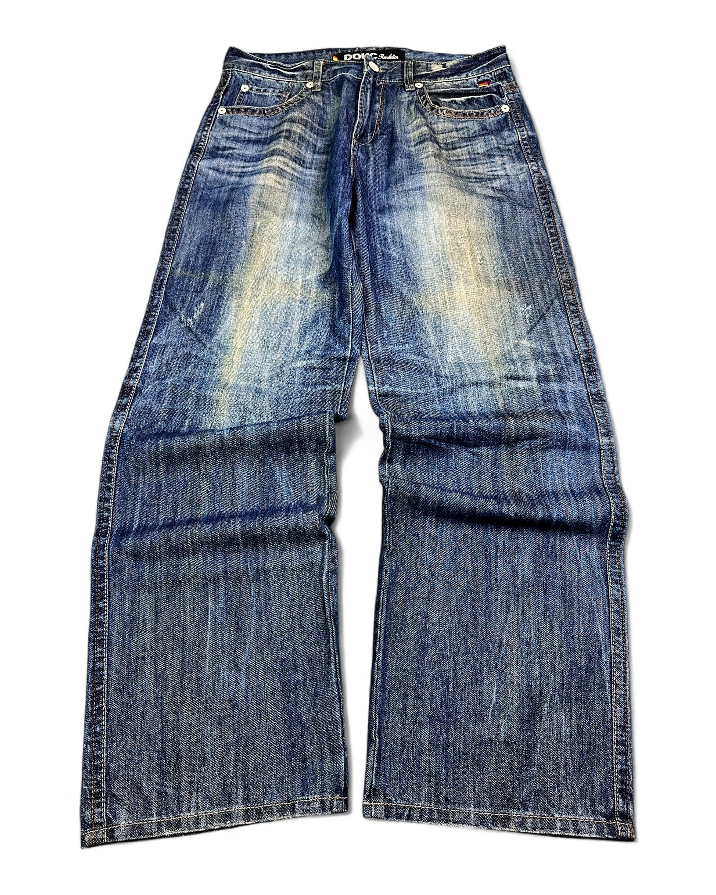 2000's Dohc Jeans Revolution Hip Hop Baggy Jeans *rare 36x34 (XL)