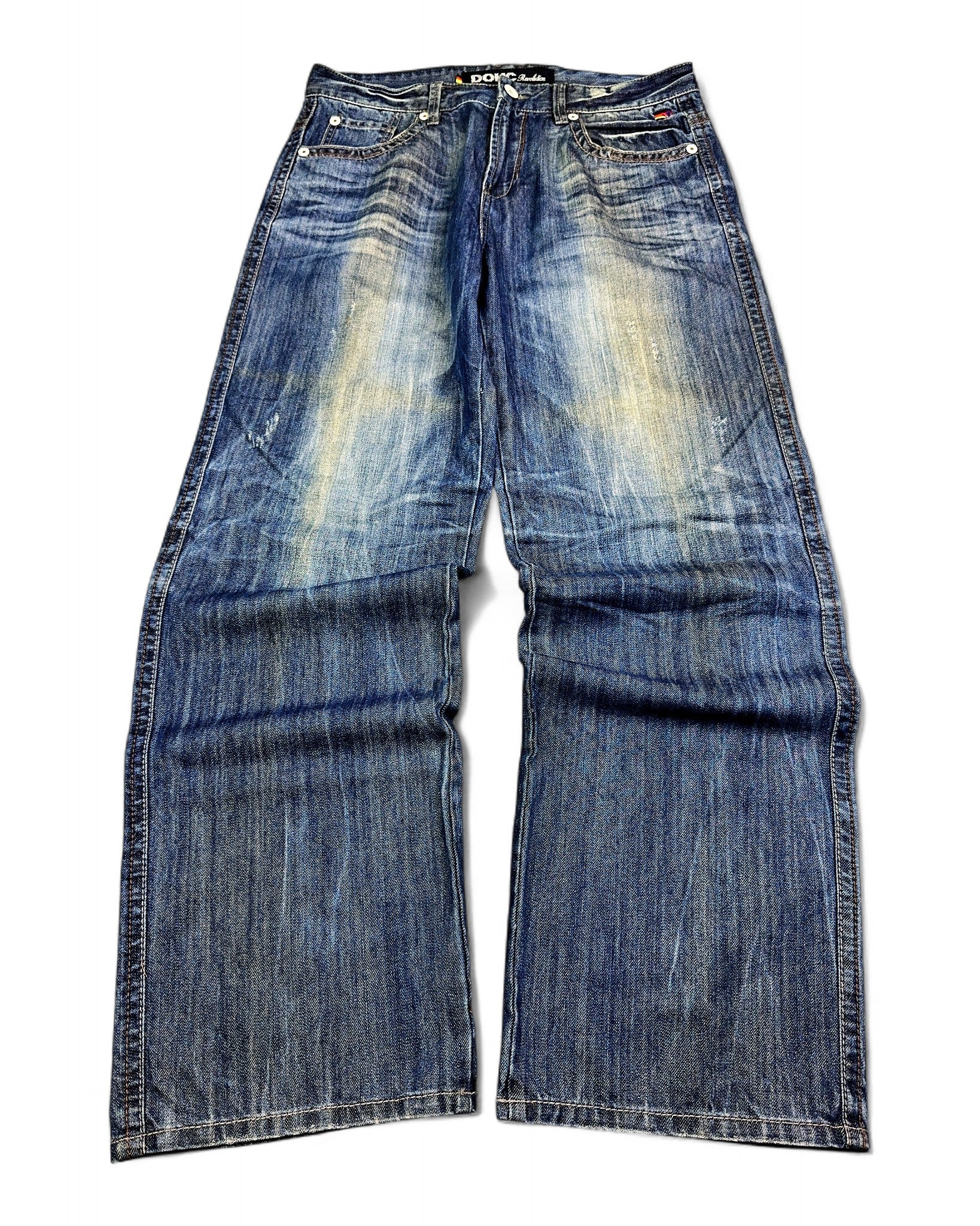 2000's Dohc Jeans Revolution Hip Hop Baggy Jeans *rare 36x34 (XL)