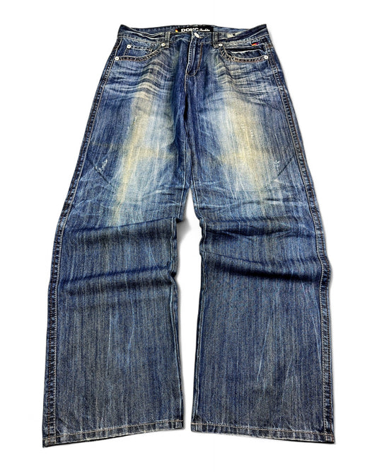 2000's Dohc Jeans Revolution Hip Hop Baggy Jeans *rare 36x34 (XL)