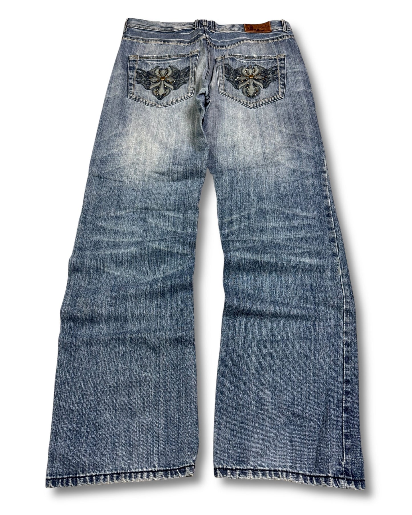 2000's Big Train Japanese Baggy Jeans *very rare 36x34 (XL)