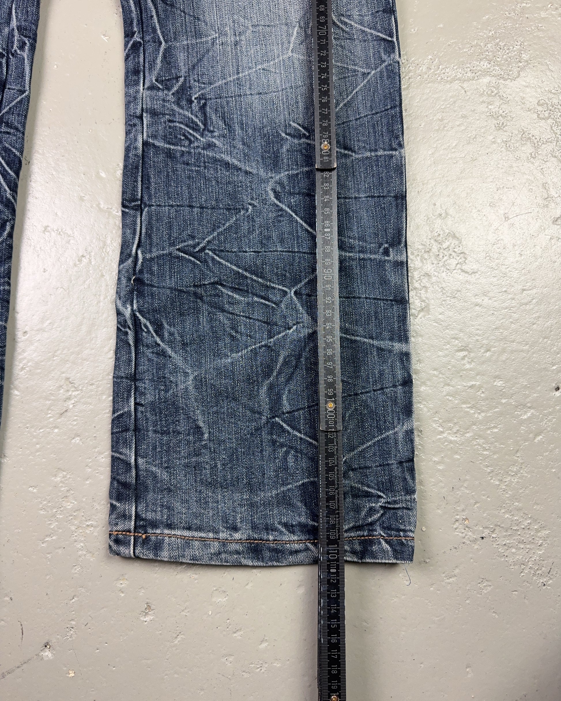 2000's Xi Shi Bao Japanese Straight/Baggy Jeans *rare 34x34 (L)