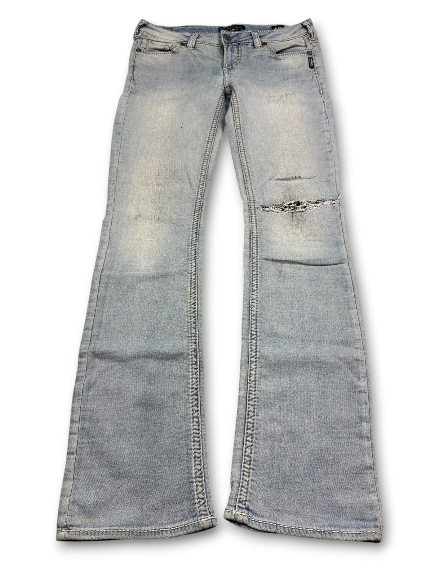 2000's Silver Low Waist/Bootcut Pants Women's * 36x32 (XL)