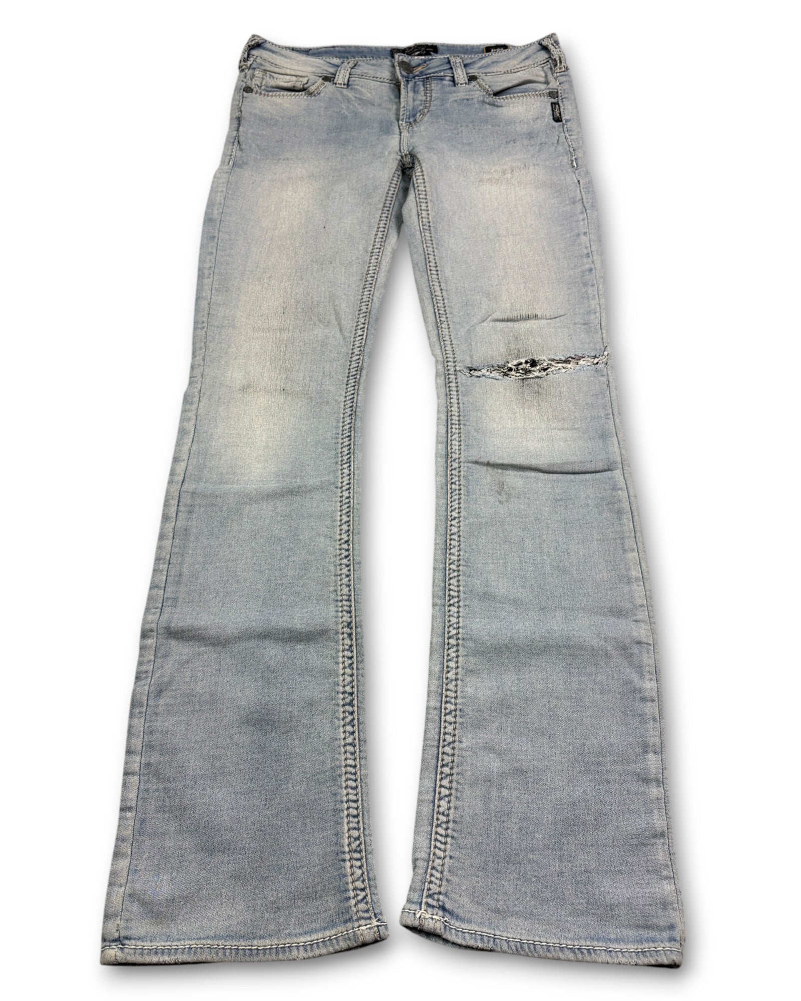 2000's Silver Low Waist/Bootcut Pants Women's * 36x32 (XL)