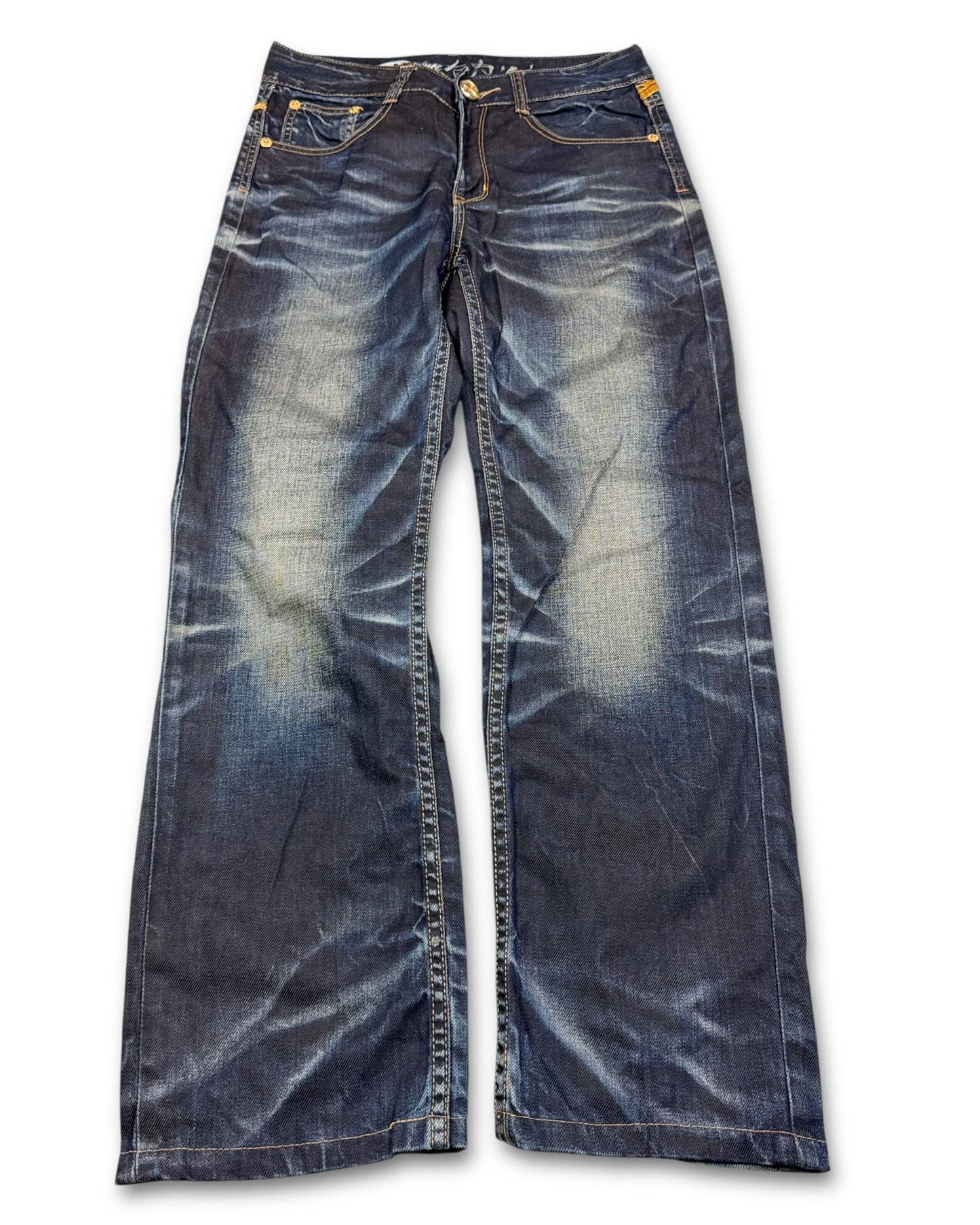 2000's Big Train Japanese Baggy Jeans *very rare 30x30 (M)