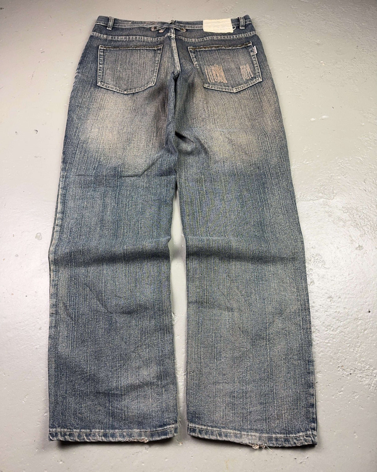 2000's Yellow Jucket King Japanese Archive Baggy Jeans *very rare 36x34 (XL)