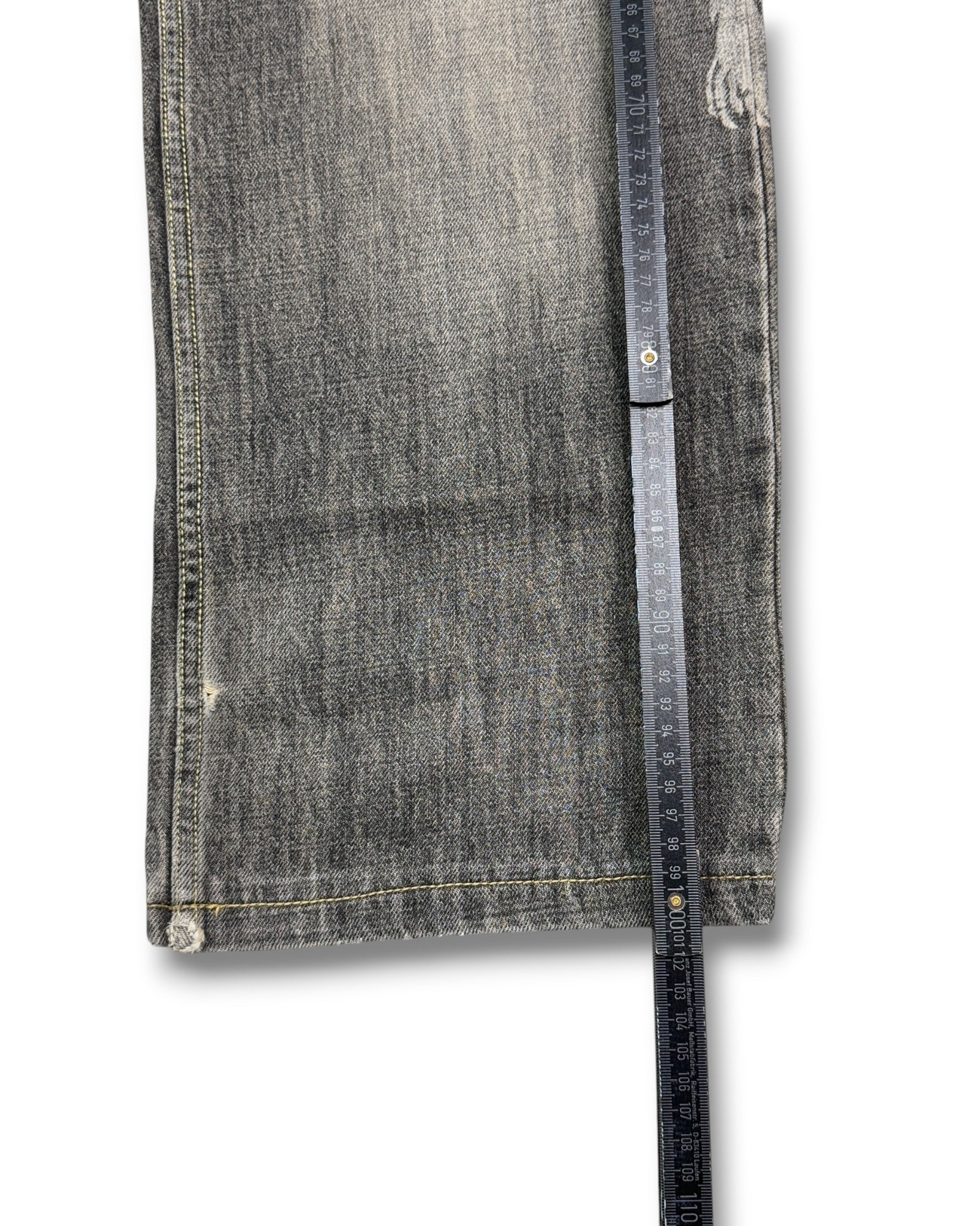 2000's Oniarai Japanese Baggy Jeans *rare 32x30 (M)