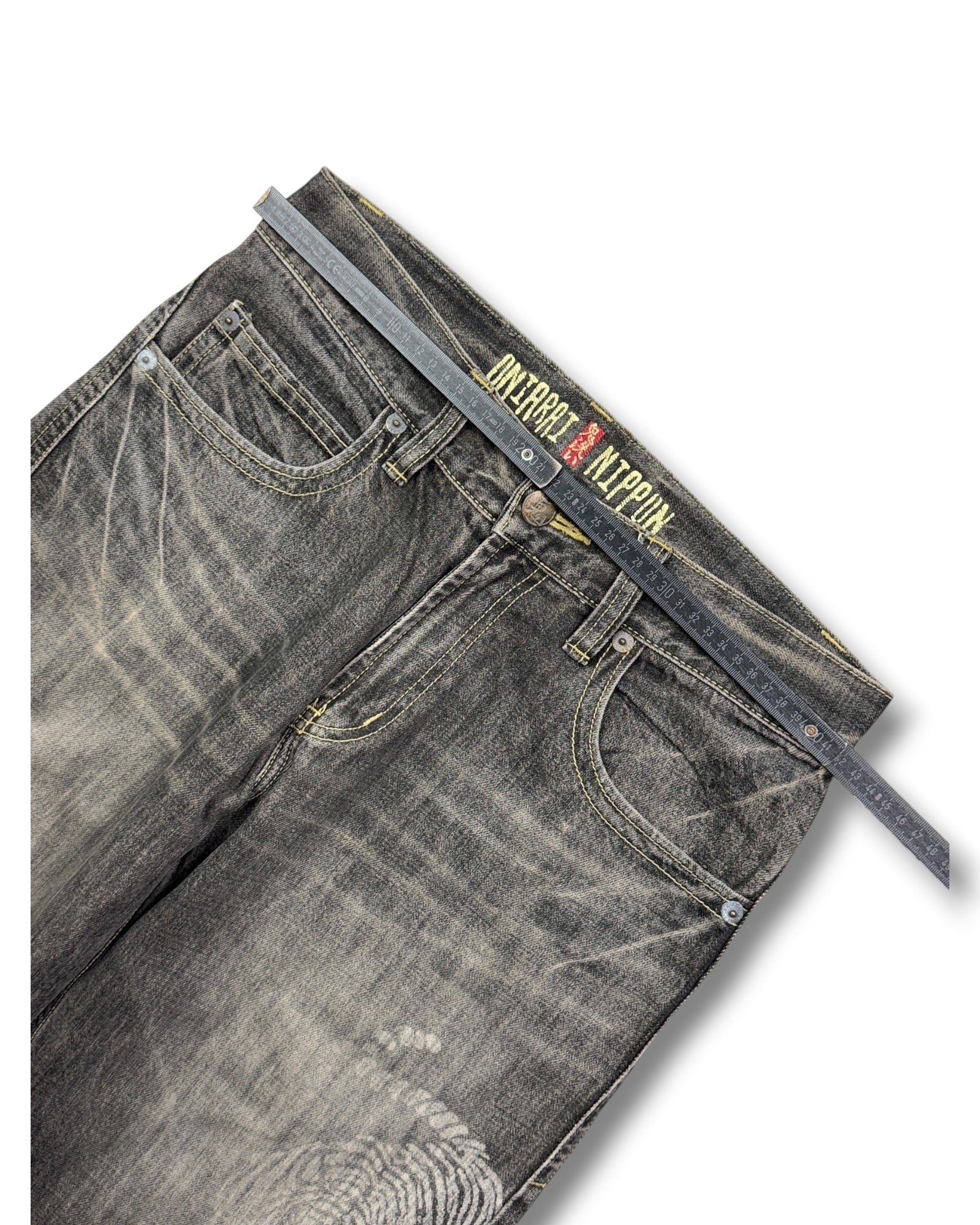 2000's Oniarai Japanese Baggy Jeans *rare 32x30 (M)